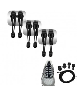 Colorful No Tie Elastic Locking shoe Lace