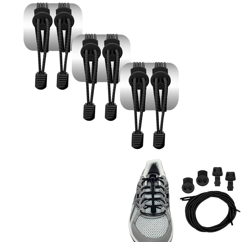 Colorful No Tie Elastic Locking shoe Lace