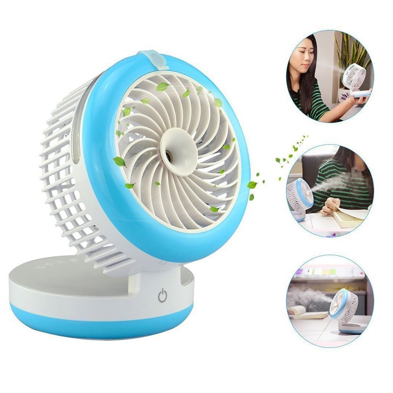 USB Mini Humidifier Spray Fan Mobile Power Supply
