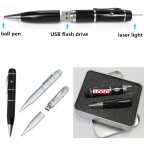 Three-In-One USB Flash Drive Laser Pen