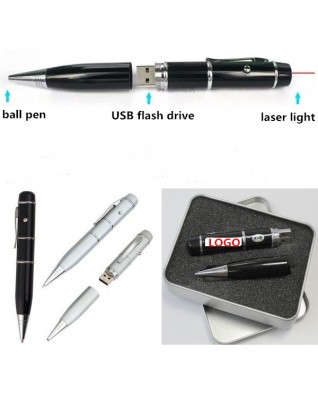 Three-In-One USB Flash Drive Laser Pen
