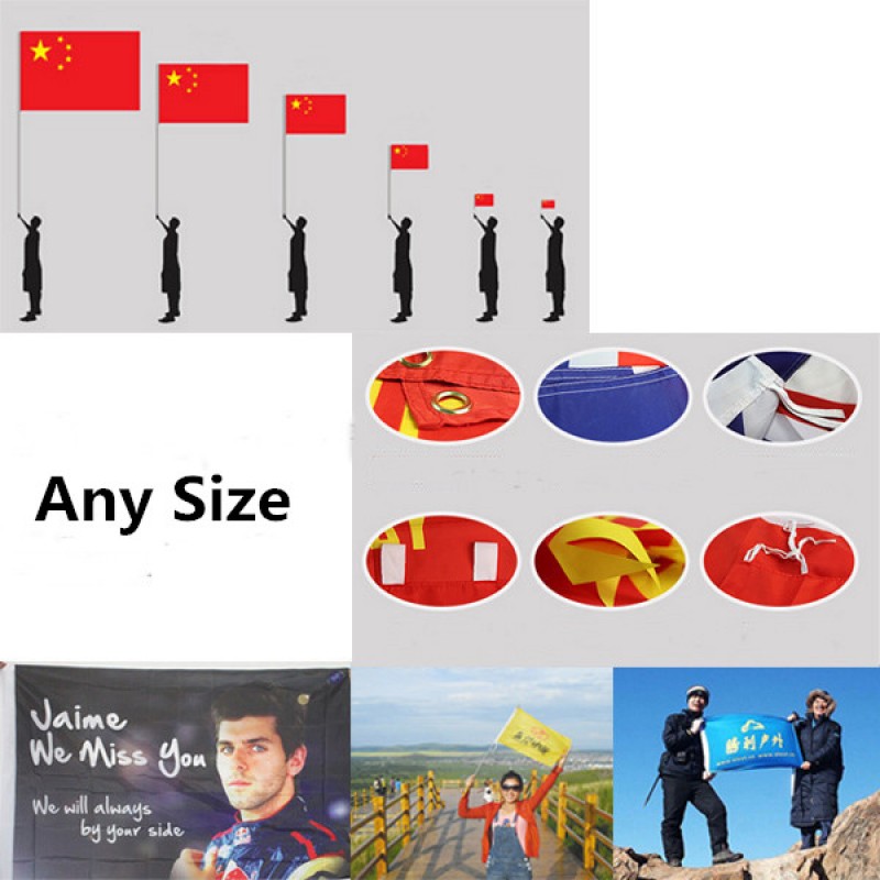 Polyester Fabrics Flag For Any Size