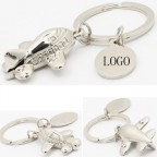 Metal Printing 3D Mini Airplane Key Chain