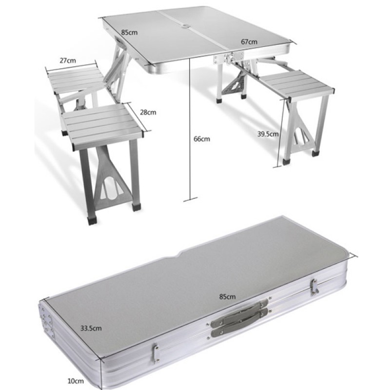 Aluminium Alloy Picnic Folding Table