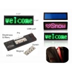 Programmable LED Name Tag In Red