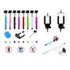 Wireless Extendable Selfie Stick With Aux Cable