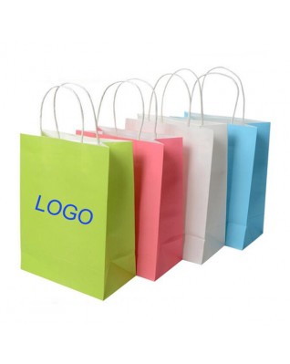 Recyclable Kraft Paper Gift Bag With Handles