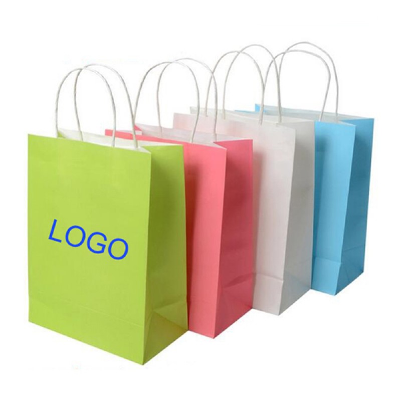 Recyclable Kraft Paper Gift Bag With Handles