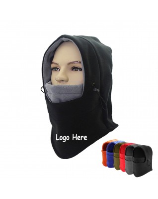 Polar Fleece Full Face Mask Warm Cap Outdoor Multi-Function Ski