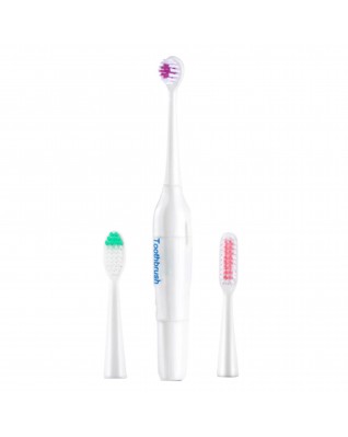 Operated Electric Toothbrush with 3 Brush Heads