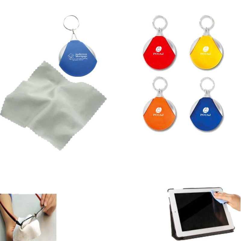 Microfiber Cleaning Cloth with Keyring