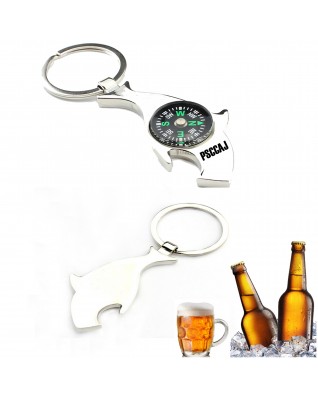 Shark Shaped Bottle Opener Keychain