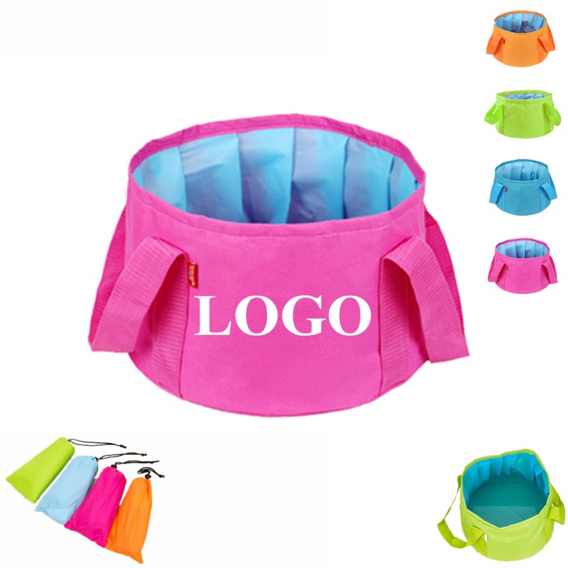 Portable Folding Footbath Wash Basin With Carrying Bag