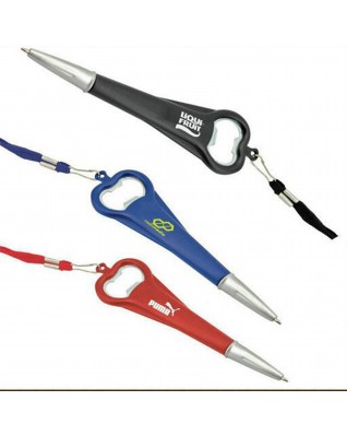Bottle opener ballpoint pen