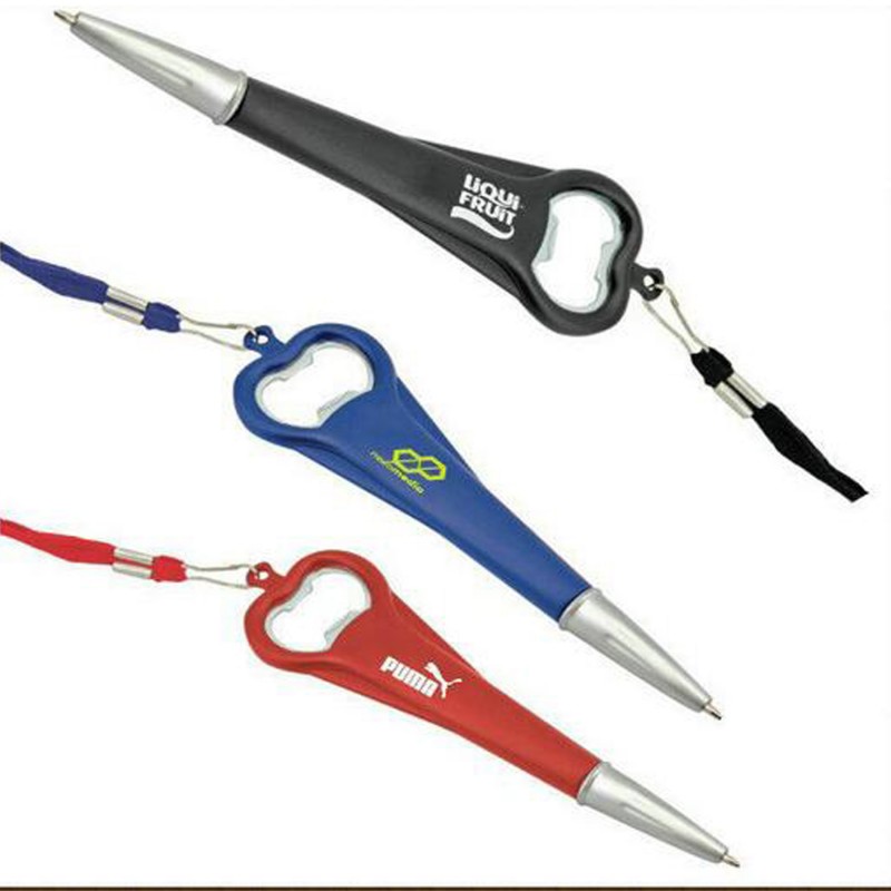 Bottle opener ballpoint pen