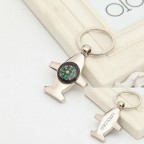 Compass Airplane Key Chain