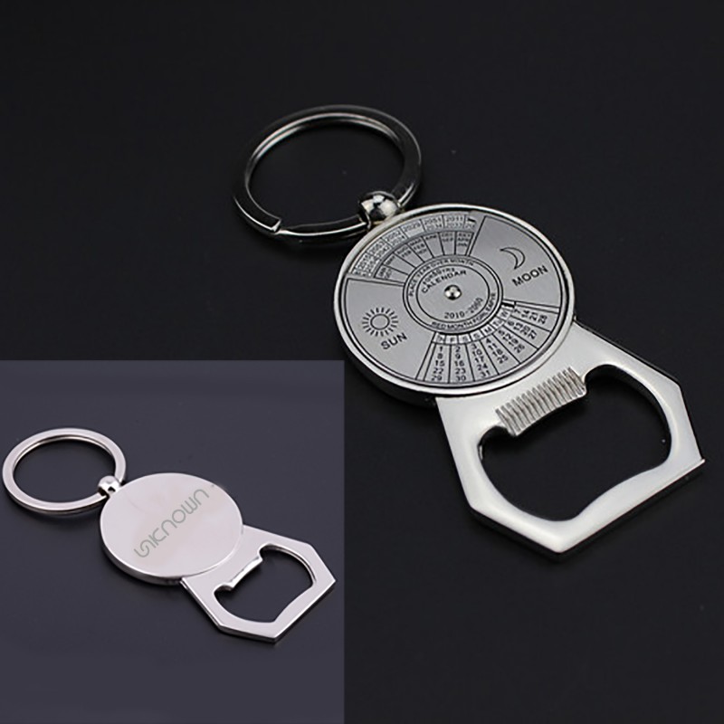 Bottle Opener Key Chain With Calendar 