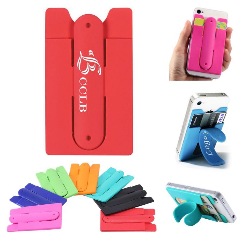 Silicone Phone Wallet Stand