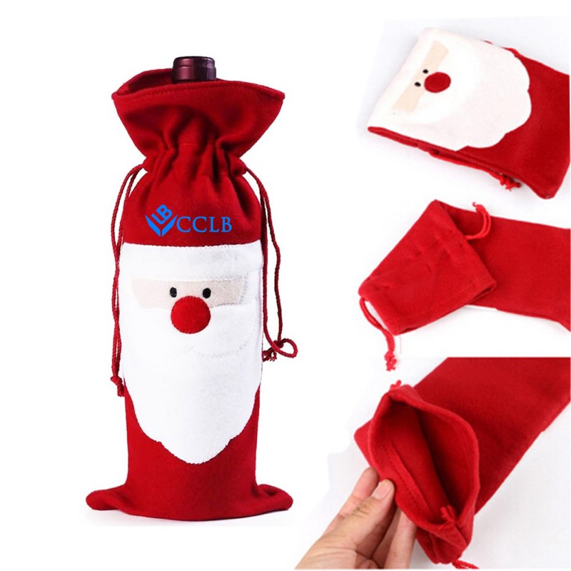 Santa Claus Decorative Wine Bags