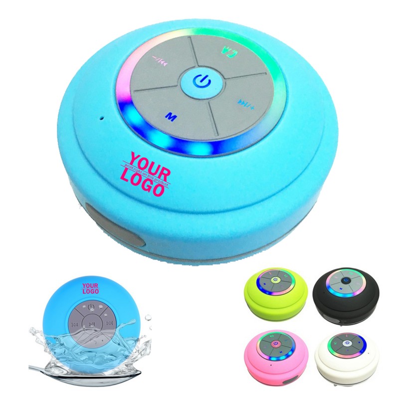 Waterproof Bluetooth Speaker with LED Lights