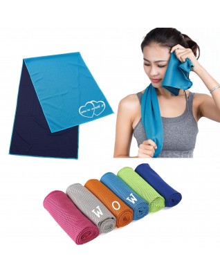 Polyester Double-Deck Sport Exercise Cool Ice Towel