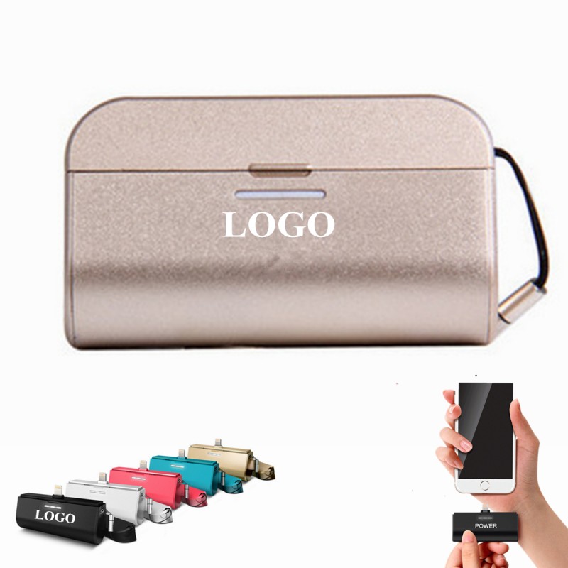 2000mAh Universal Tail Plug USB Mobile Power Bank