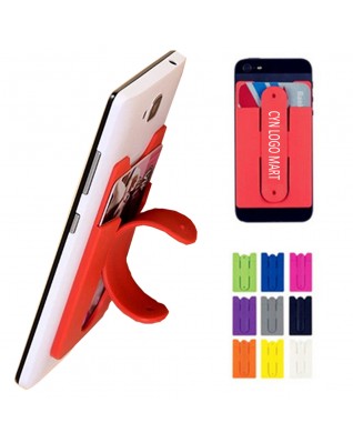 Silicone Phone Wallet w/ Built-In Stand
