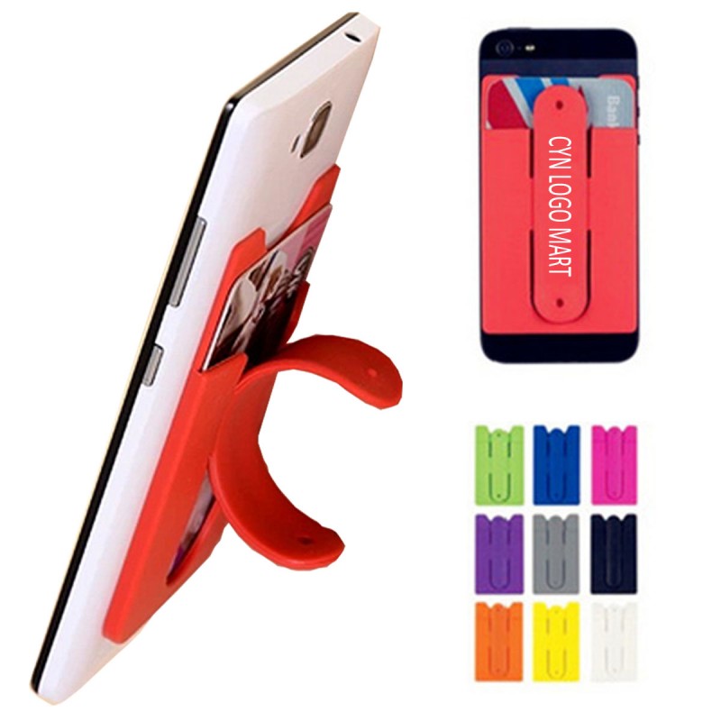 Silicone Phone Wallet w/ Built-In Stand