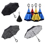 Double Layer Inverted Umbrella Double Layer Pongee Fabric