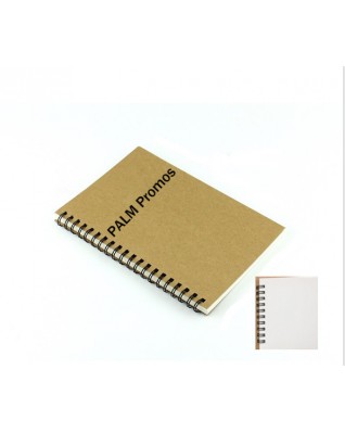 Spiral eco kraft paper cover notebook