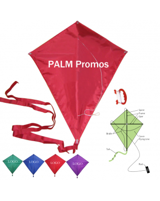 Diamond-shaped Solid Advertising Kite