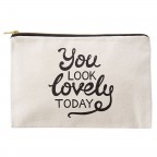 Cotton Canvas Comestic Bag
