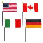 4" x 6" Single Reverse Polyester Stick Flags
