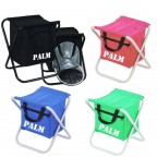 Folding Beach Stool with Ice Bag/Multifunctional Stool with Cooler Bag