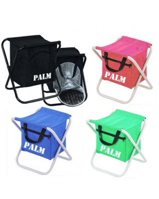 Folding Beach Stool with Ice Bag/Multifunctional Stool with Cooler Bag