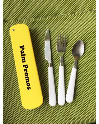 Portable Travel Cultery Set With Case/Stainless Steel Forks and Spoon Set