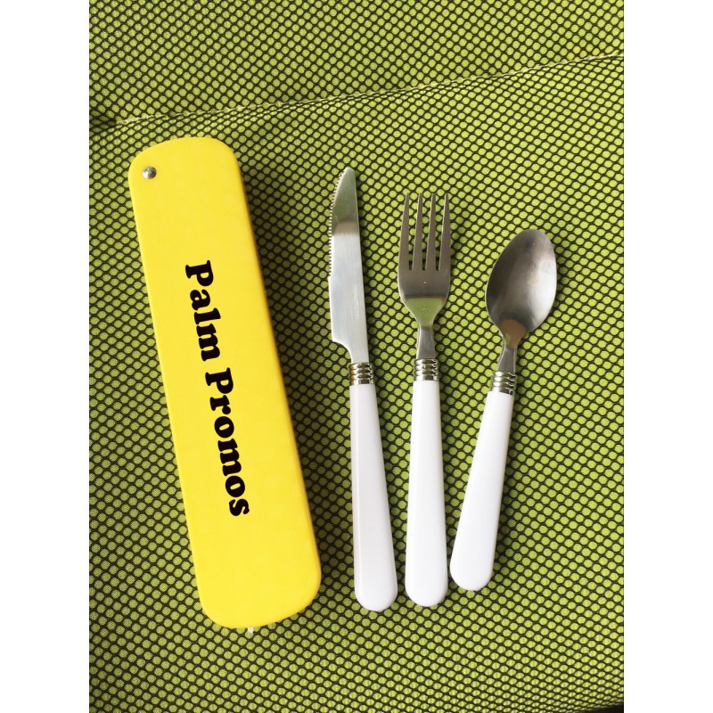 Portable Travel Cultery Set With Case/Stainless Steel Forks and Spoon Set