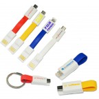 Multi-Adaptor Charging Cable With Keychain