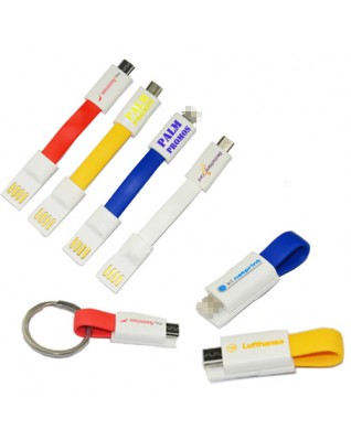 Multi-Adaptor Charging Cable With Keychain