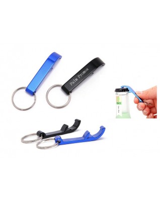 Aluminum Bottle Opener with Keychain