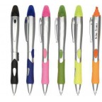 Ballpoint pen and highlighter