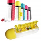 Pill&Vitamin Organizer Water Bottle