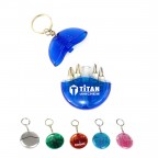 Round Keychain Mini Screwdriver Tool Set