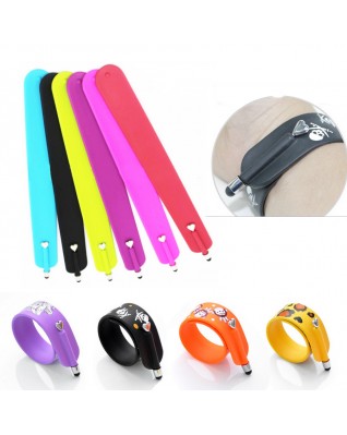 Silicone Slap Bracelets with Stylus Pens for Touch Screen Devices