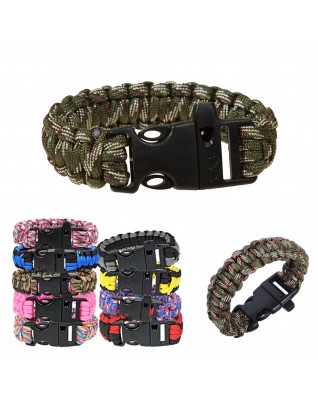 Whistle Paracord Survival Bracelet