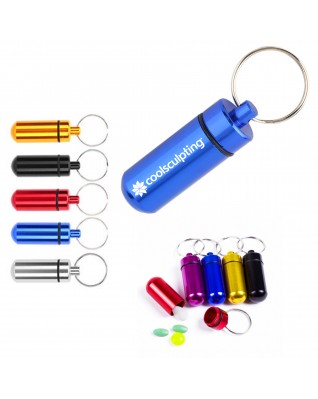 Waterproof Pill Box Case Bottle With Keychain
