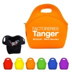 Zippered Neoprene Lunch Tote Bag