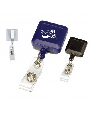 Square Retractable Badge Reel Holder 