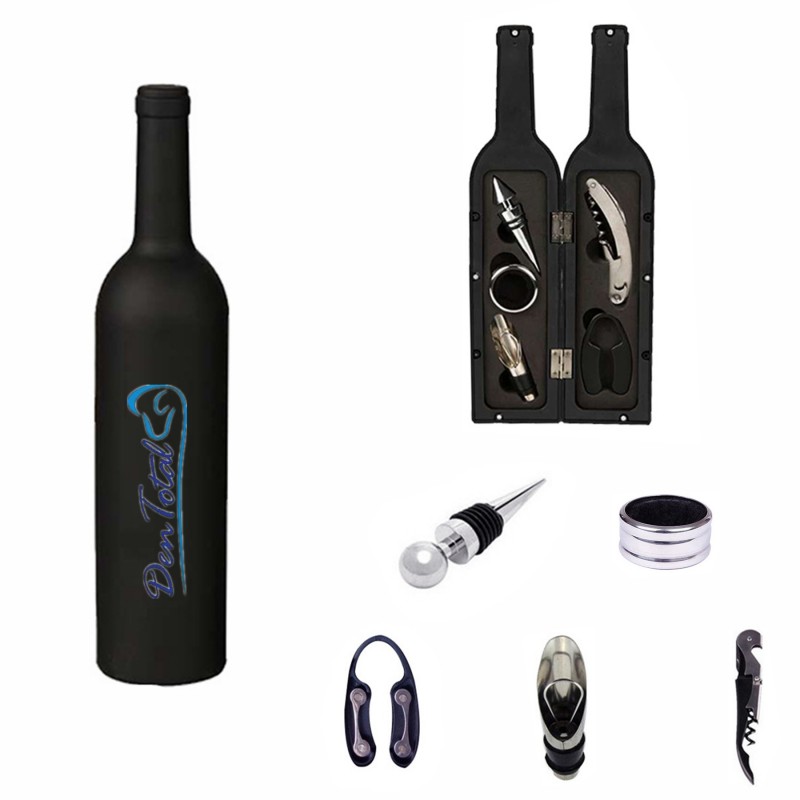 Wine Opener Gift Set Of 5 Wine Opener Stopper Pourer Foilcutter