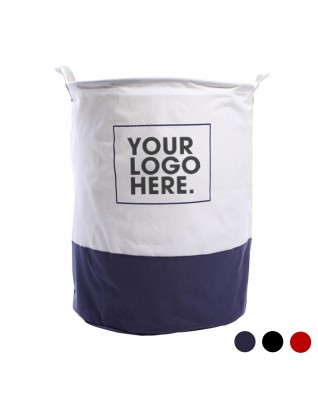 Large Canvas Foldable Laundry Basket For Dirty Clothes